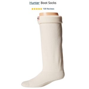 NEVER WORN Unisex Tall White Fleece Socks- Medium